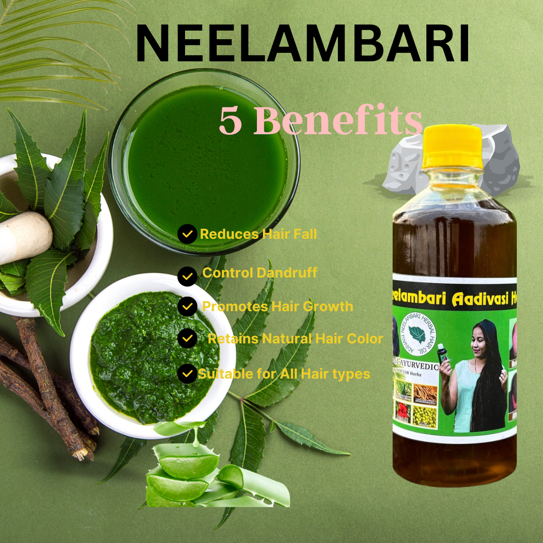 ADIVASI NEELAMBARI HERBAL HAIR OIL